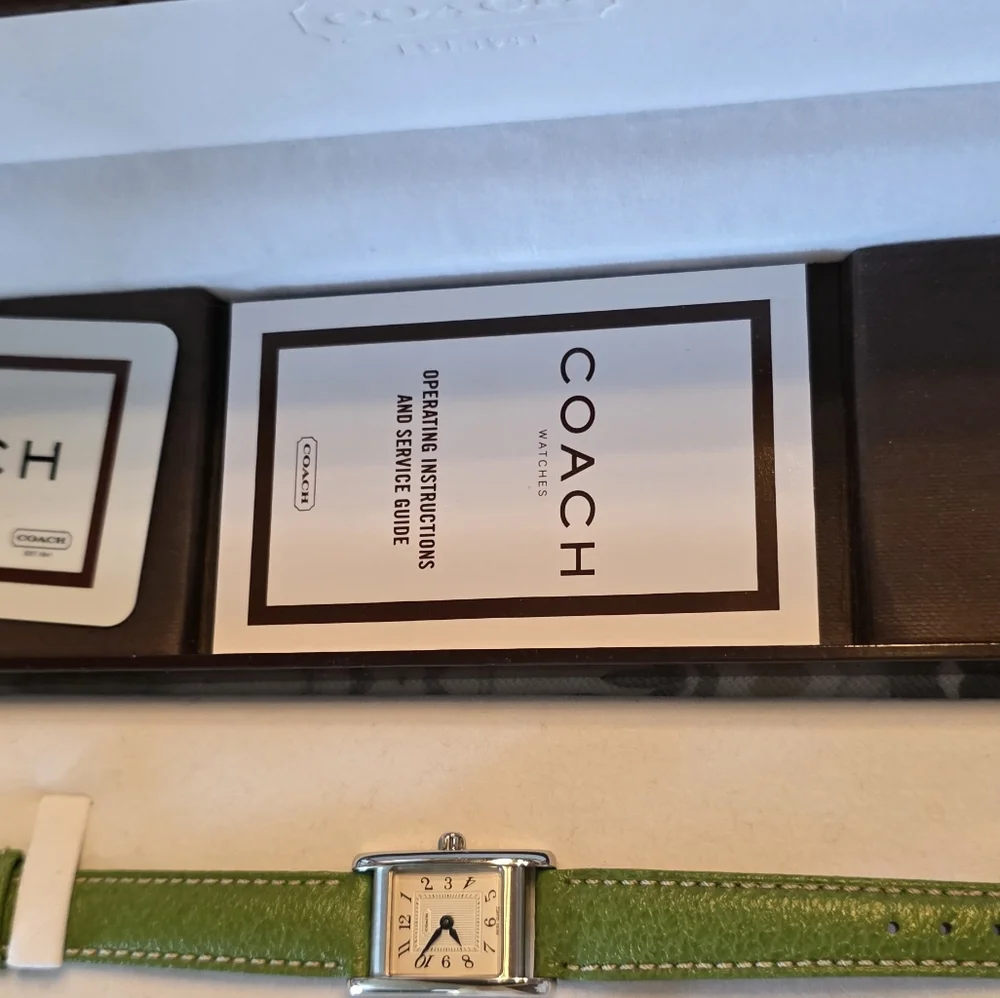 COACH MADISON TANK WATCH - FULL NORDSTROM SET, Rare New